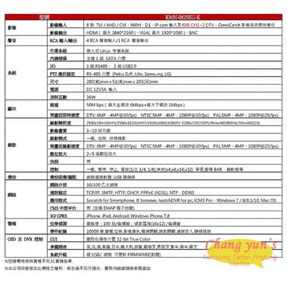 可取 套餐 H.265 8路主機 監視器主機+500萬400萬畫素 半球型紅外線攝影機*7