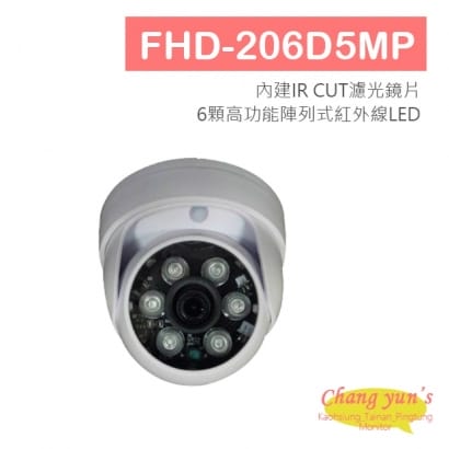 FHD-206D5MP 5MP 高清球型紅外線攝影機