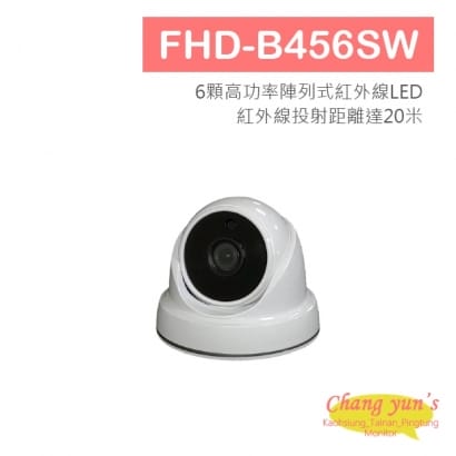 FHD-B456SW 熊貓系列1080P 半球型紅外線攝影機