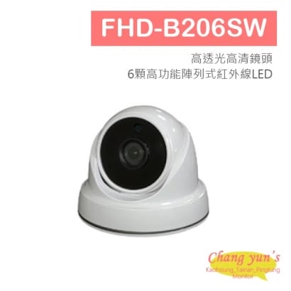 熊貓系列 FHD-B206SW 1080P 星光低照球型紅外線攝影機