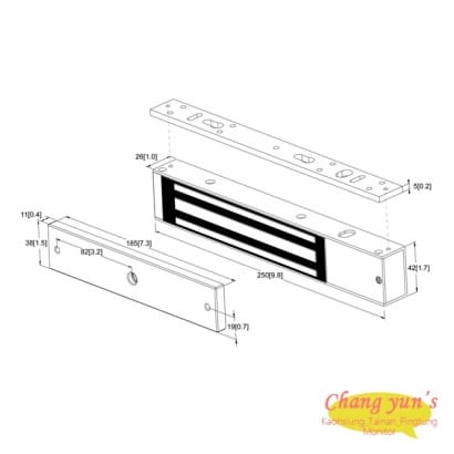 PML-1100/PML-1101 600磅 270公斤磁力鎖