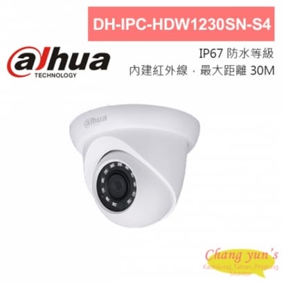 大華 DH-IPC-HDW1230SN-S4 200萬紅外線半球型網路攝影機 IP cam