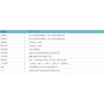 TST-1162 16門1:2影像分配器