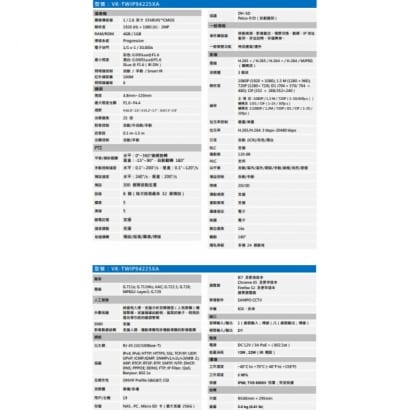 聲寶  VK-TWIP94225XA 2MP 25倍 星光級 紅外線 PTZ Lite 網路攝影機