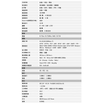 大華  DH-IPC-HDBW5830EN-Z5 H.265 8MP紅外線半球型網路攝影機