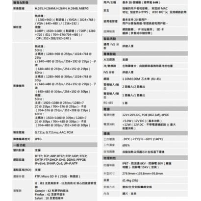 大華  DH-TPC-BF2221-T 熱成像網路攝影機