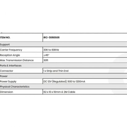 IRC-3060S06 IR 紅外線接收線