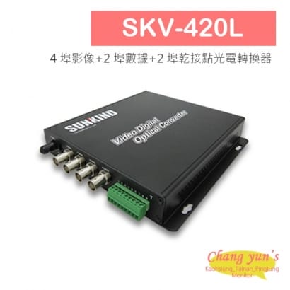 SKV-420L 4 埠影像_2 埠數據_2 埠乾接點光電轉換器.jpg