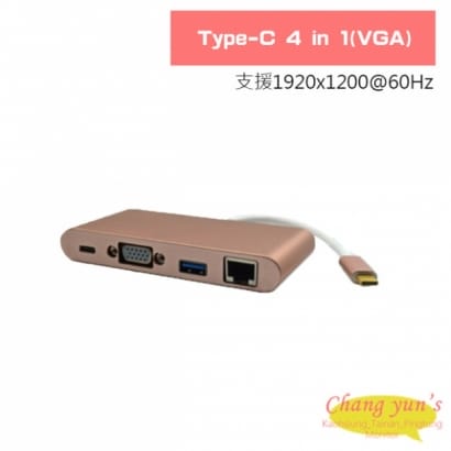 Type-C 4 in 1(VGA)轉換器