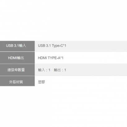 Type-C 轉 HDMI 轉換器