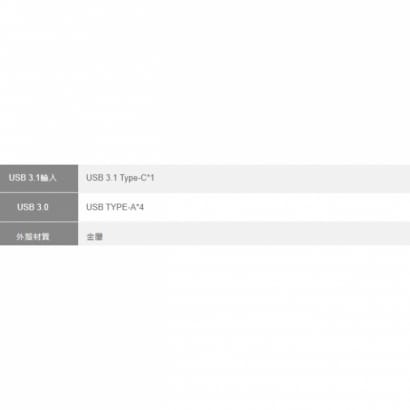 Type-C 4埠USB Hub集線器