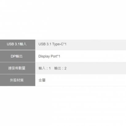 Type-C 轉 DisplayPort 轉換器