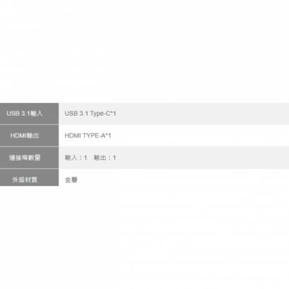 Type-C 轉 HDMI 轉換器