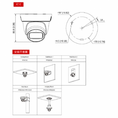 聲寶 VK-TW2100DWTLA 200萬 HDCVI 紅外線半球攝影機