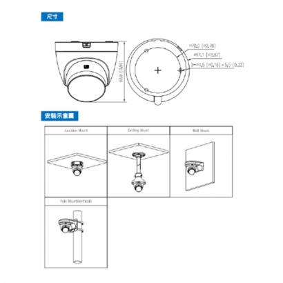 聲寶 VK-TW2139DWTLQA 200萬 智慧雙光 HDCVI 定焦半球攝影機